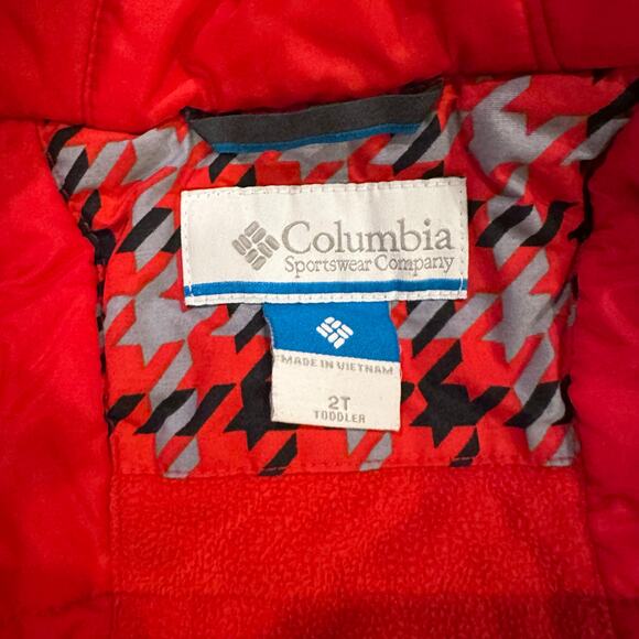 Columbia Baby boys 2T Winter Insulated Coat Ski Jacket Red Snow Outdoor Hooded - Picture 7 of 9
